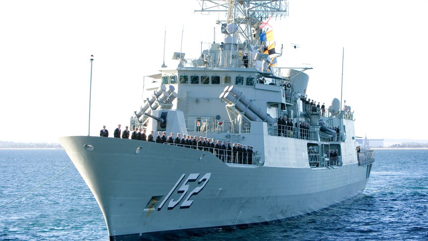 HMAS Warramunga docked