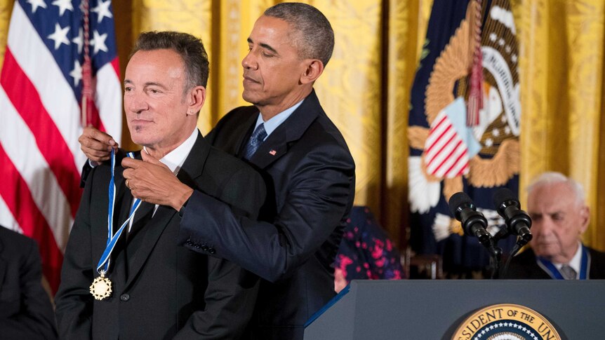 Bruce Springsteen, Presidential Medal of Freedom, November 22, 2016.