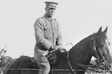 Carew Reynell on horseback in Adelaide before departure