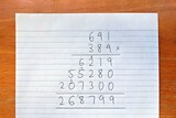 The method for working out multiplications'