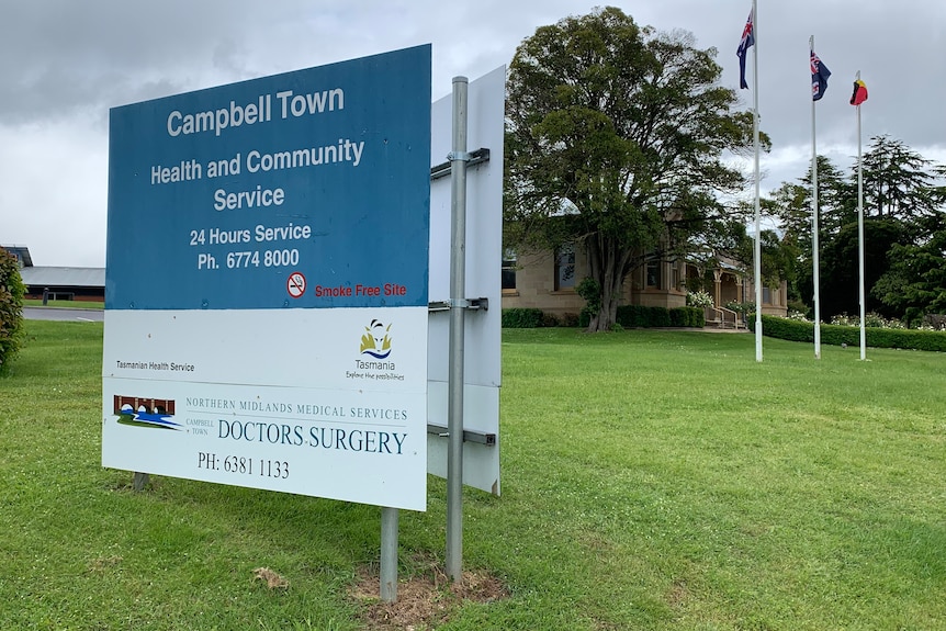 Signage at the Campbell Town Health and Community Service.