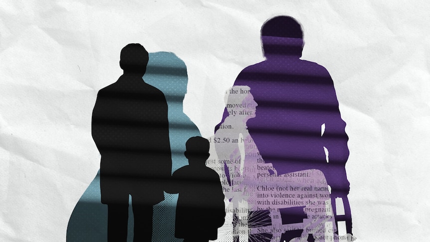 Silhouettes of five people are coloured and laid out in a graphic.