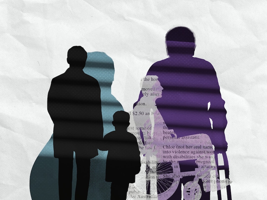 Silhouettes of five people are coloured and laid out in a graphic.
