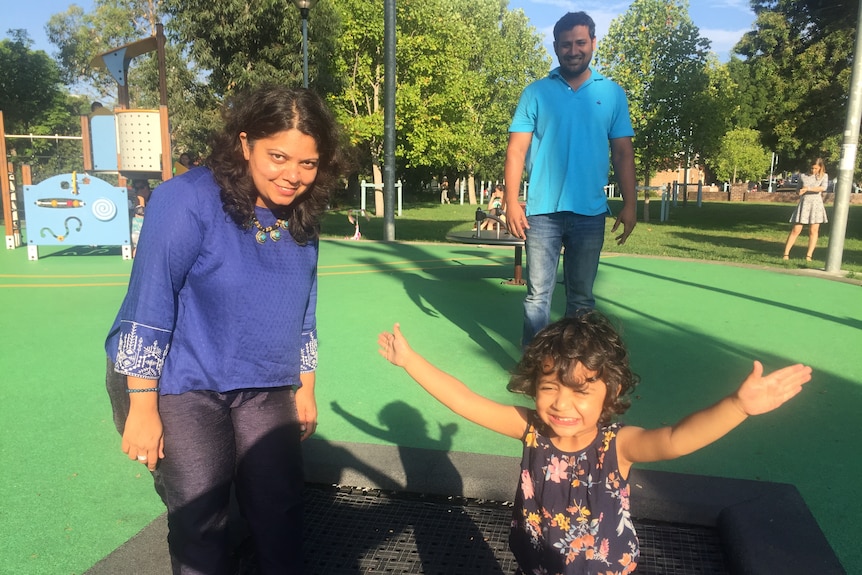 Dr Devaki Monani with her husband Jatin Thakar and their daughter Dalajaa