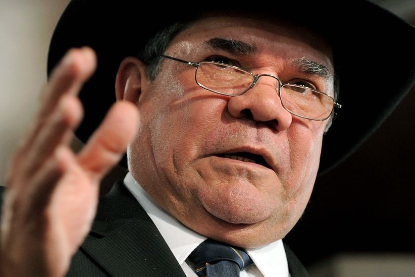 Australian of the Year Professor Mick Dodson talking at the National Press Club on Feb 17, 2009.