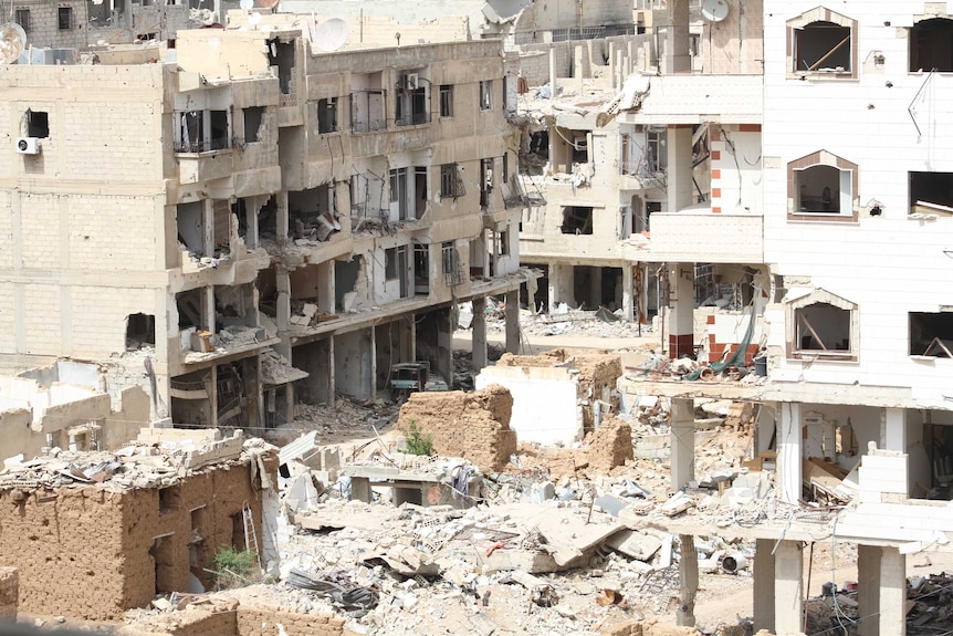 Destroyed remnants of Daraya in Syria