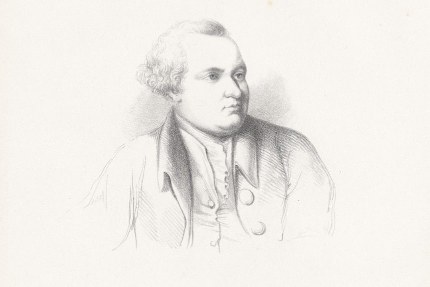 Daniel Charles Solander by Harriet Gunn from a painting in the rooms of the Linnean Society.