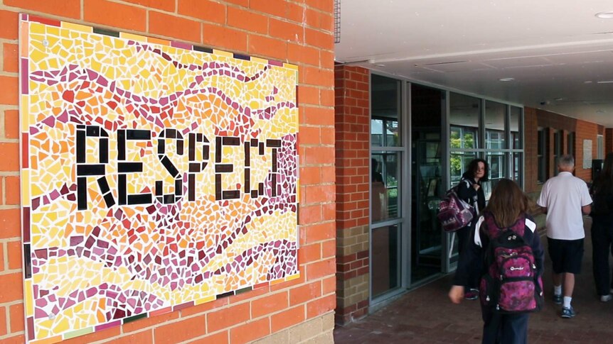 A mosaic at Caroline Chisholm School, November 2016.