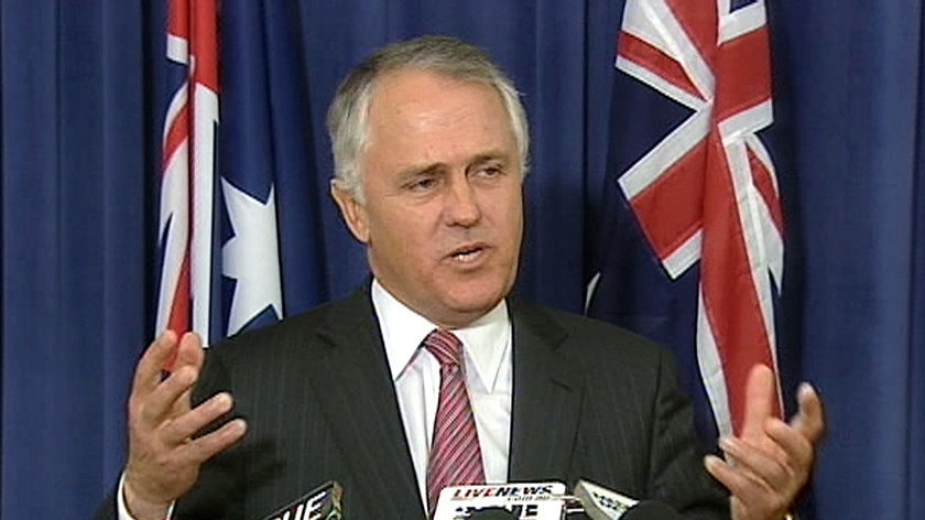 Mr Abbott says speculation about the Coalition's leadership is a 'test of character' for Malcolm Turnbull.