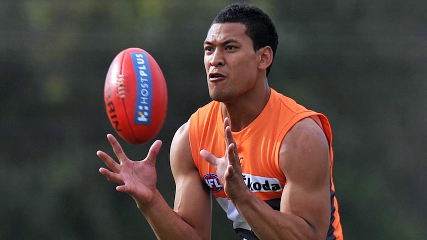 Israel Folau had cited a lack of passion for AFL football after walking away from his deal with GWS Giants.
