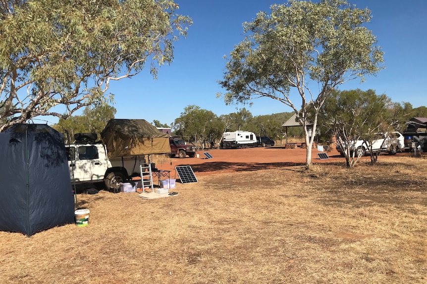 A campsite near the WA NT border.