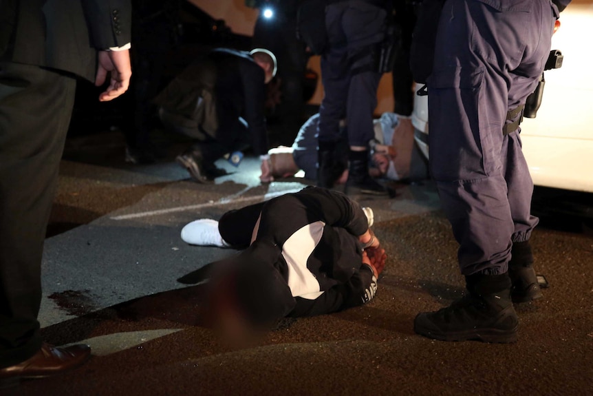 NSW Joint Counter Terrorism police arresting two 18-year-old men with firearms and drugs offences in Sydney’s south-west.