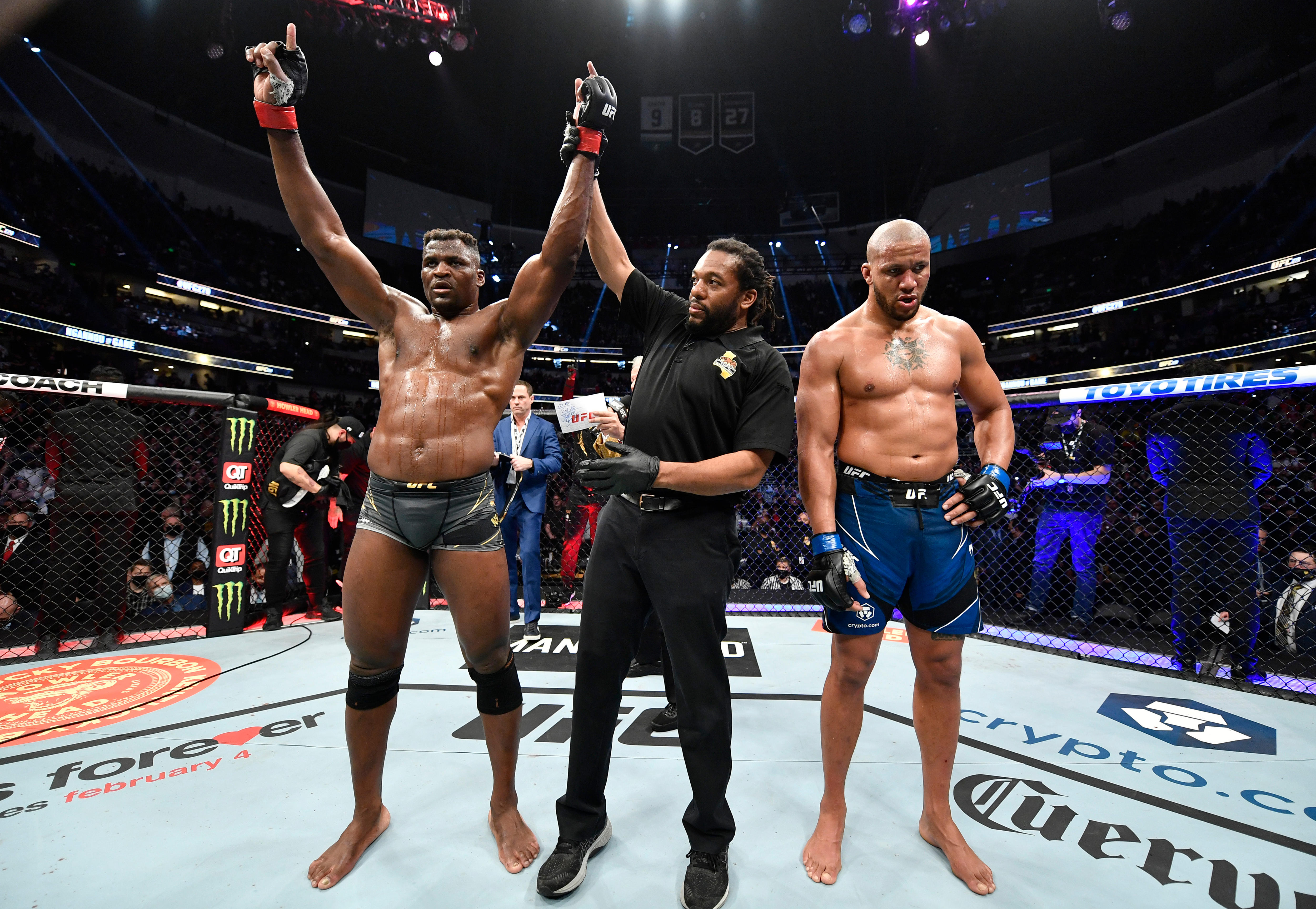 Francis Ngannou Keeps UFC Heavyweight Belt With Unanimous Decision ...