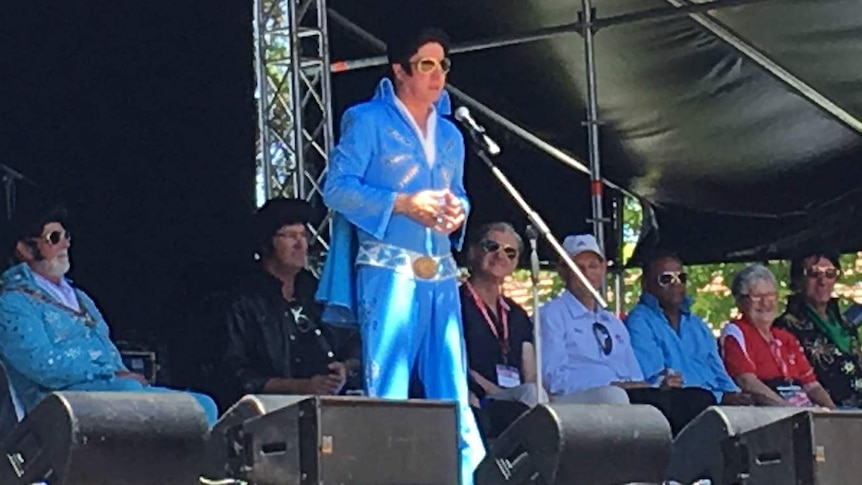 Michael McCormack at Parkes' Elvis festival