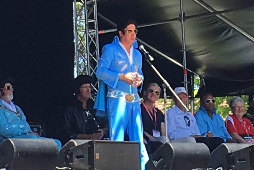 Michael McCormack at Parkes' Elvis festival