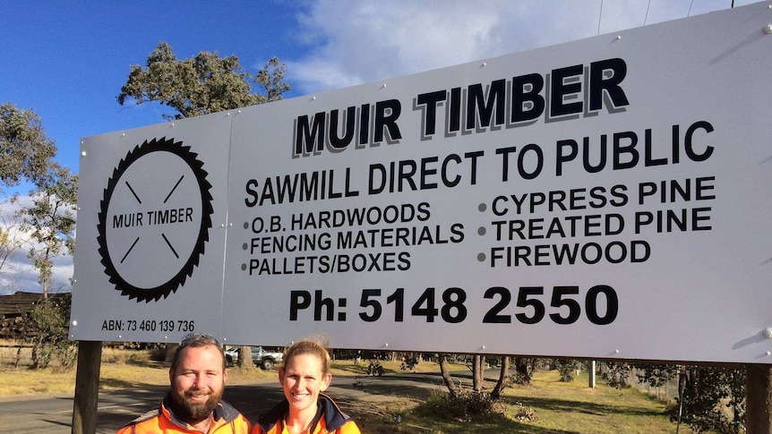 Ricky Muir at Heyfield timber mill.