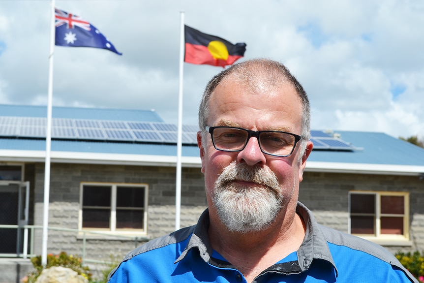 Marc Cobham, deputy mayor outside Flinders council.