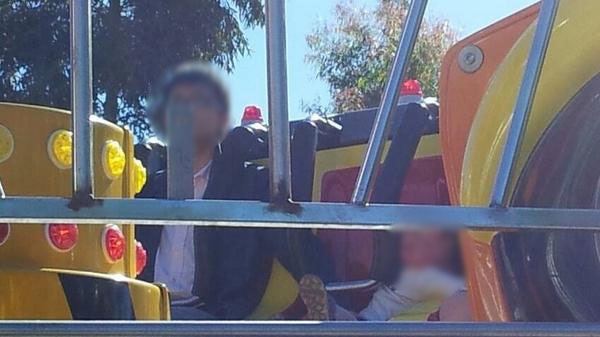 Baby on ride at Royal Adelaide Show