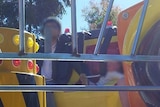 Baby on ride at Royal Adelaide Show