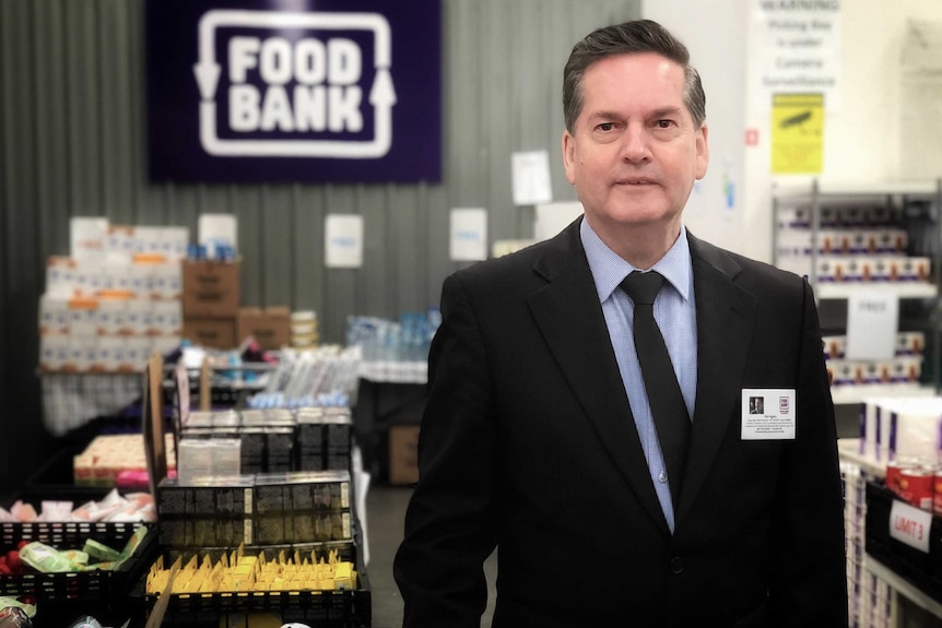 Rob Higgins, deputy chair of Foodbank Tasmania.