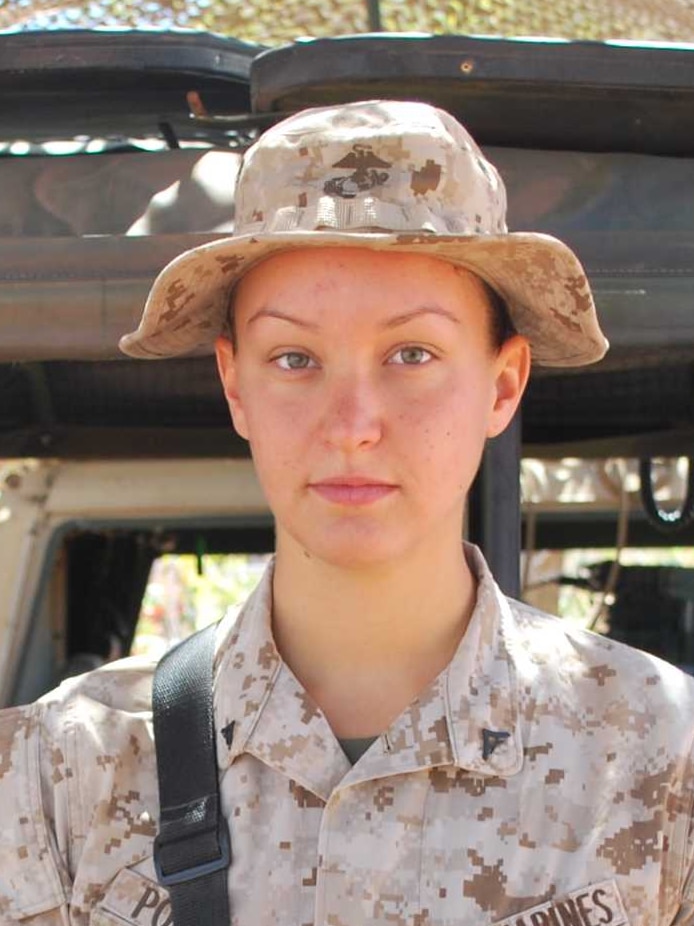 US Marine Field Radio Operator Lance Corporal Kylie Porter