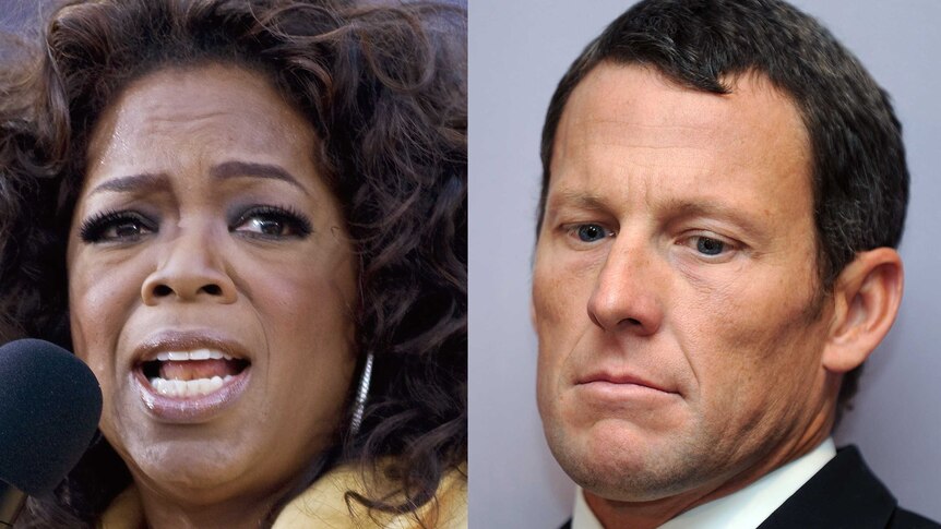 Oprah Winfrey and Lance Armstrong