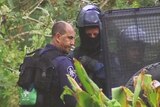 Federal police wearing full riot gear have been training on Christmas Island.
