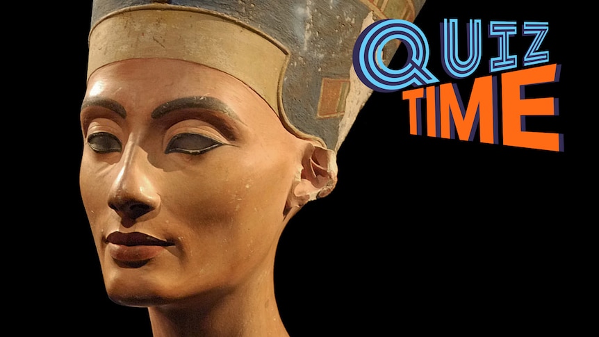 Egyptian sculpture of Queen Nefertiti.