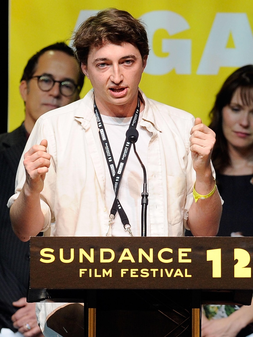 Benh Zeitlin accepts Grand Jury Prize: Dramatic Award for Beasts Of The Southern Wild.