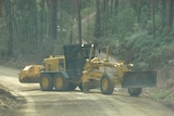 bushfire bulldozer January 2008