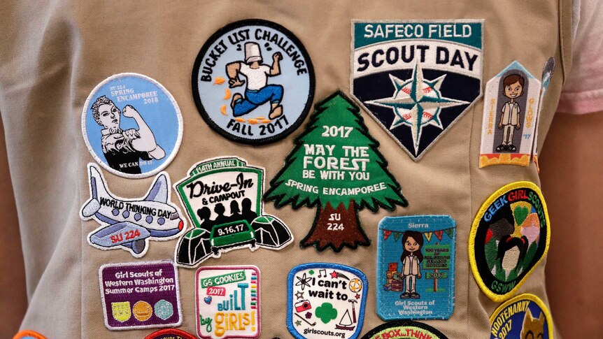 Logos of the scouts read "scout day", "may the forest be with you" and "bucket list challenge".