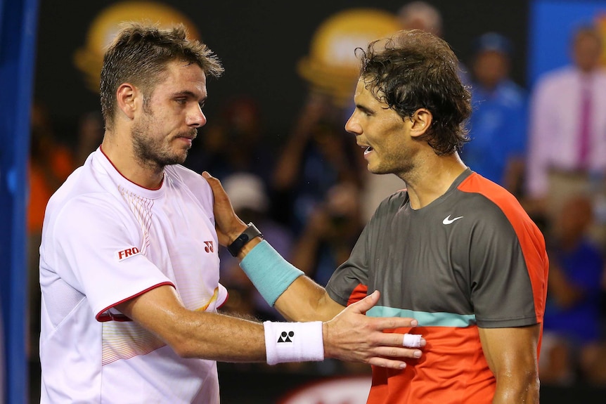 Wawrinka consoles Nadal after Australian Open final