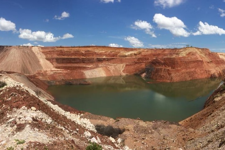 Tailings dam at Bootu Creek.