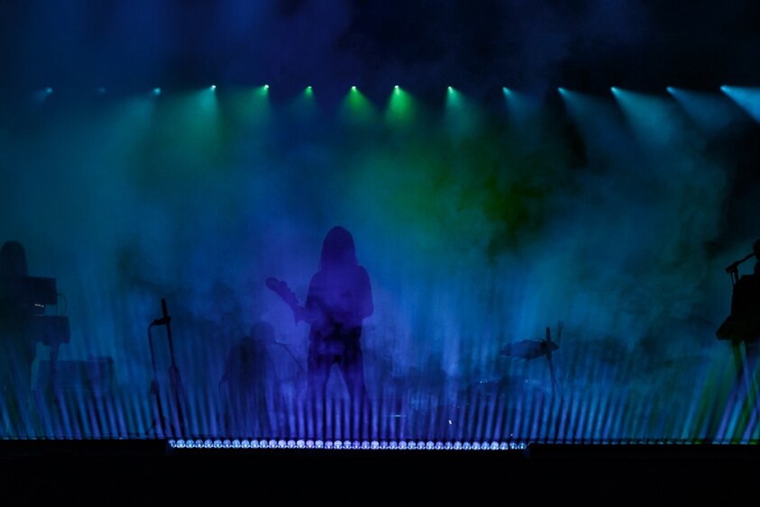 Tame Impala performing at the Amphitheatre for Splendour In The Grass, 19 July 2019