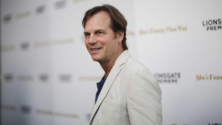 Actor Bill Paxton poses at the premiere of a film in Los Angeles.