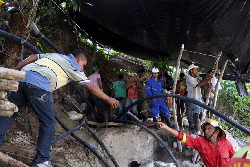 Mine collapse in Colombia