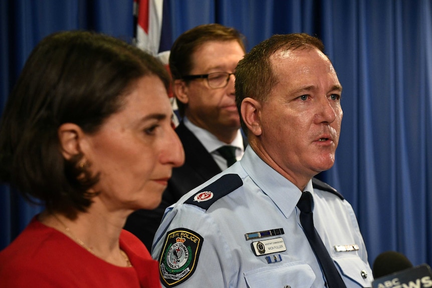 Mick Fuller with Gladys Berejiklian