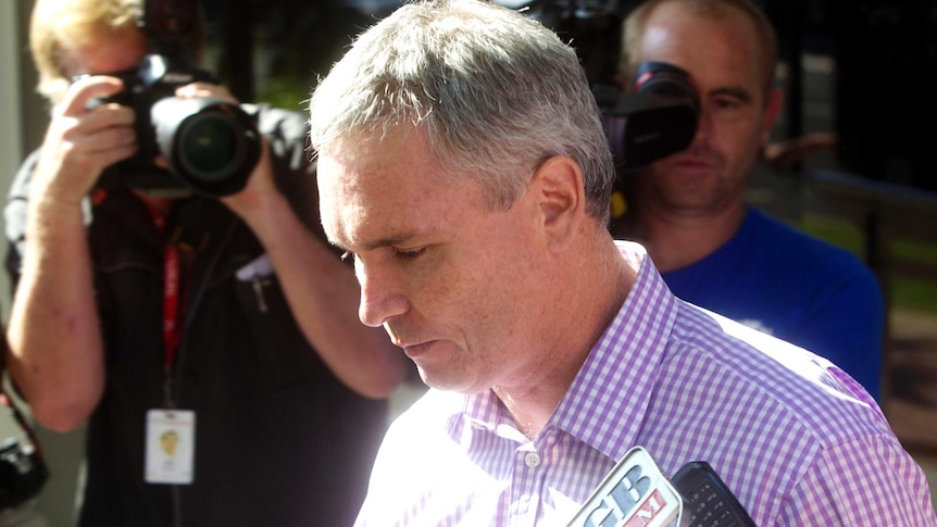 Craig Thomson outside Wyong Local Court.