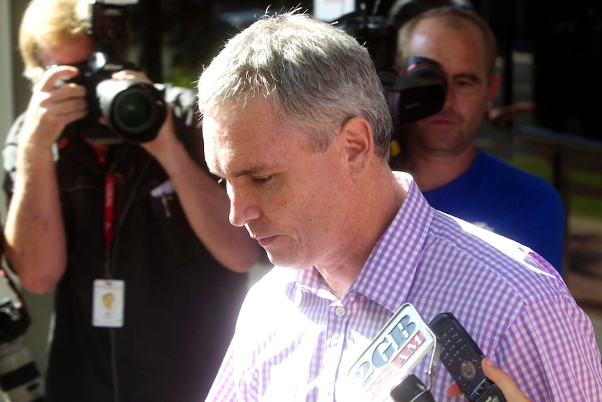 Craig Thomson outside Wyong Local Court.