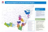 NSW map showing proposed mergers