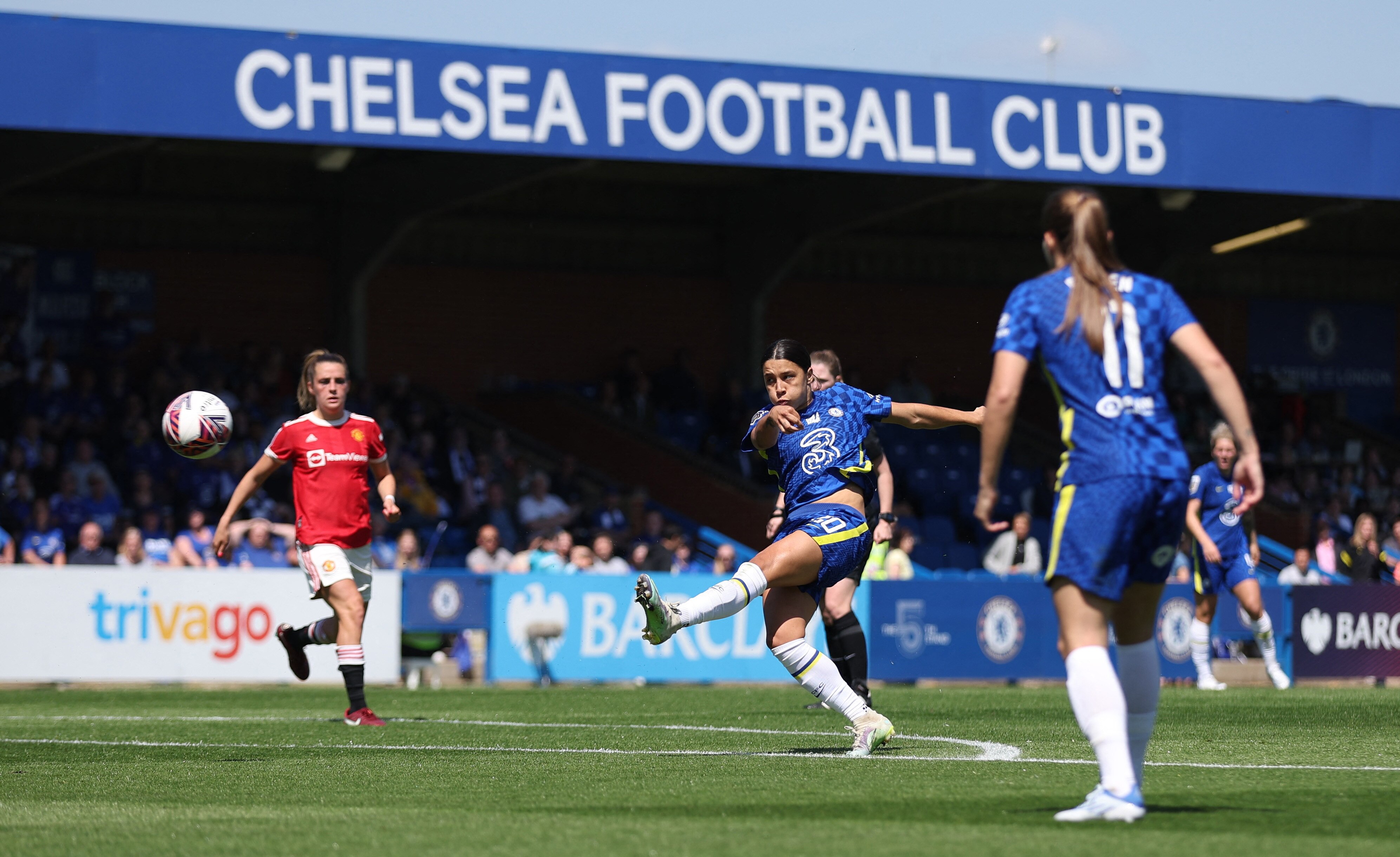 Sam Kerr Scores Twice As Chelsea Beat Manchester United To Win Women's ...