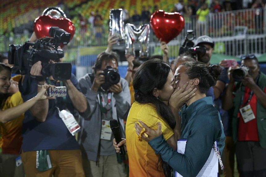 Marriage proposal at Rio Games
