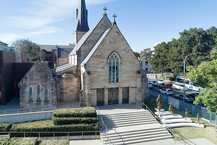 A modern look at the St Patrick's Cathedral in Parramatta