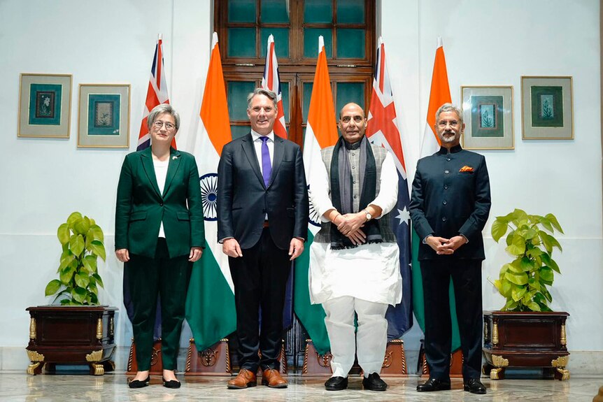 澳大利亚外长和国防部长正在印度参加“2+2对话”。
