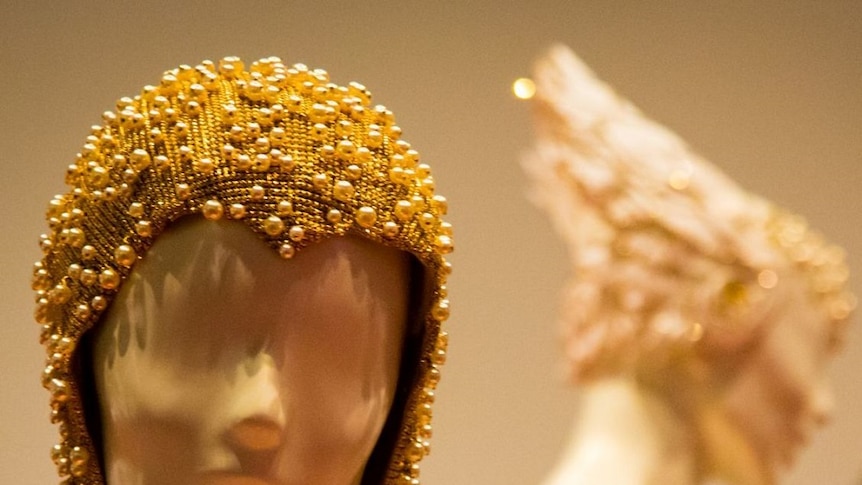 A close up of the head piece worn for Aphrodite