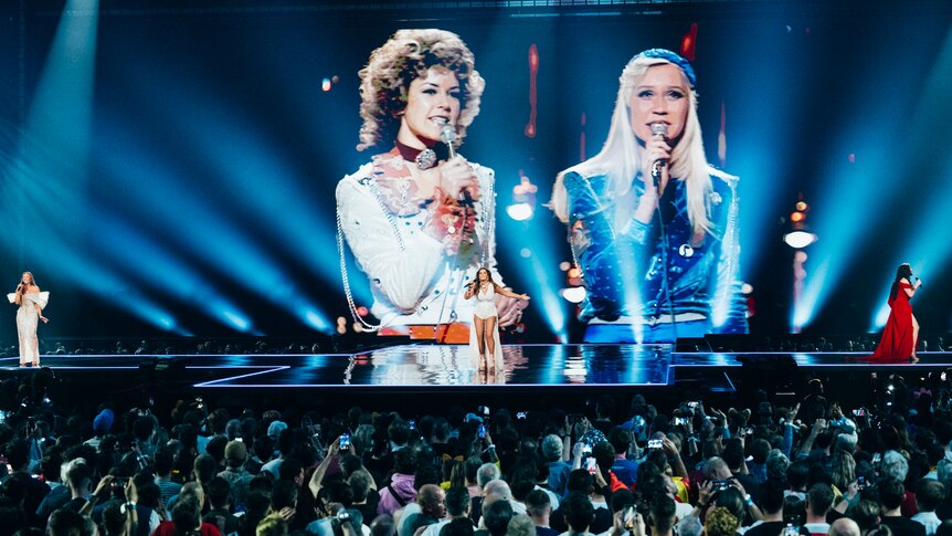 Avatars of ABBA beamed up on stage