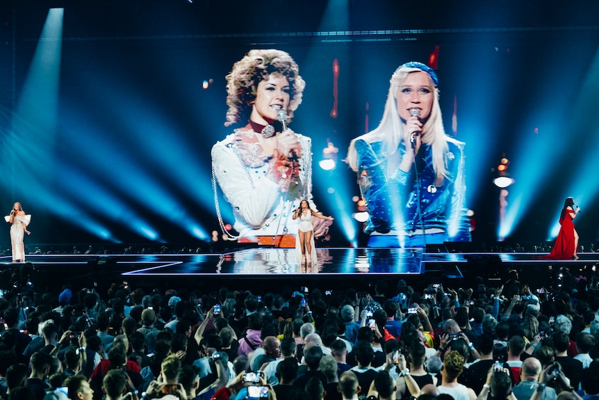 Avatars of ABBA beamed up on stage