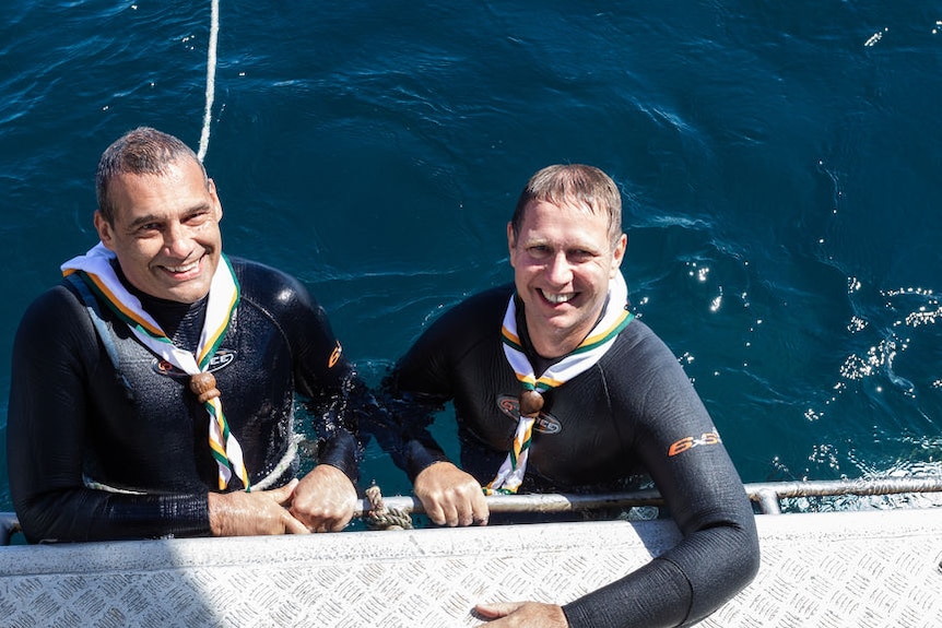 Australians of the Year Craig Challen and Richard Harris urge children to get outside