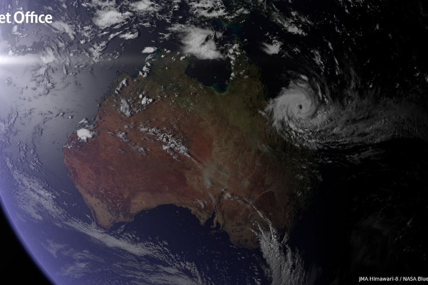 Satellite Immage of Cyclone Debbie