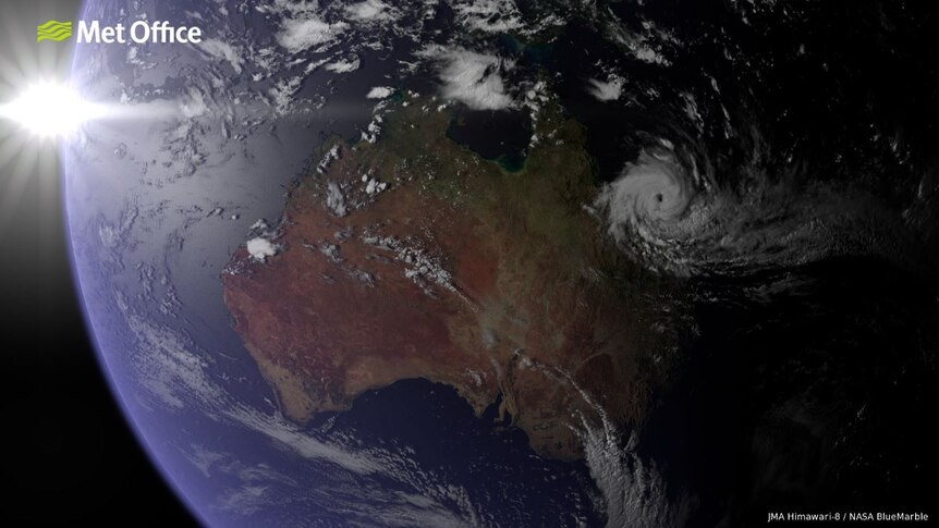Satellite Immage of Cyclone Debbie